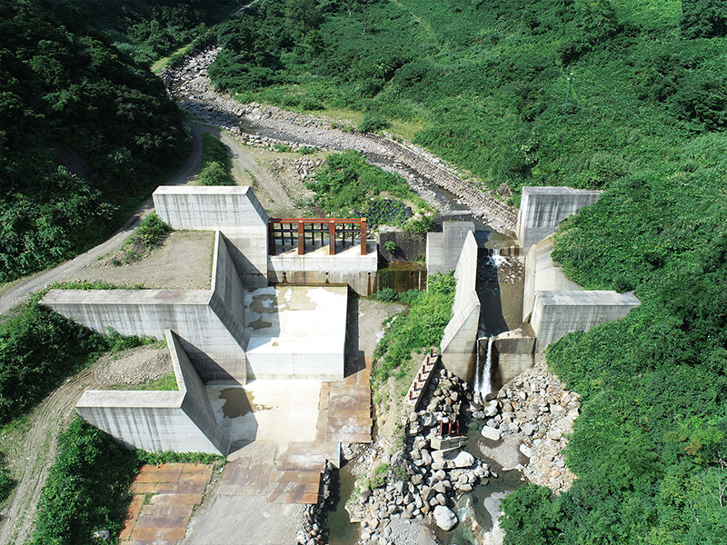 矢代川大規模特定砂防（火山）砂防えん堤工事